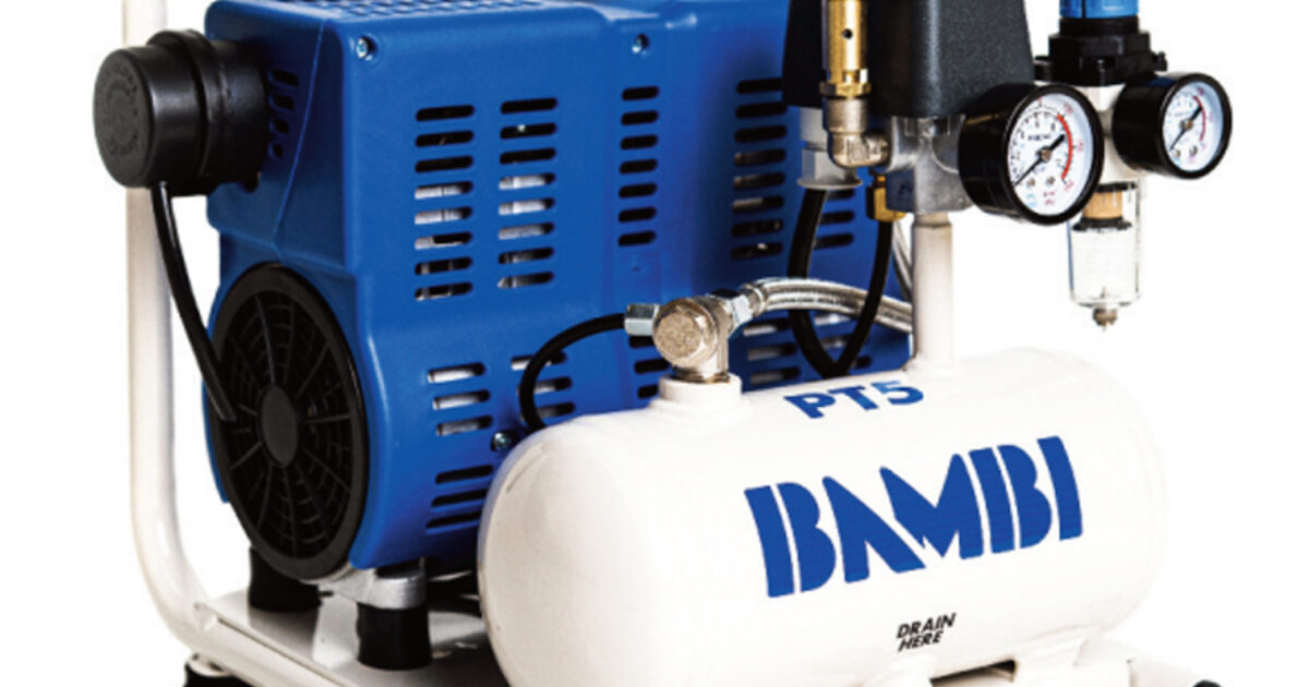 Bambi PT5 No Oil Low Noise Compressor | Scientifica